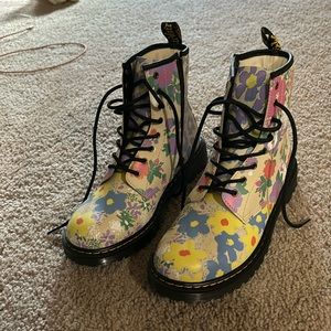 Brand New Floral Mashup Doc Martens